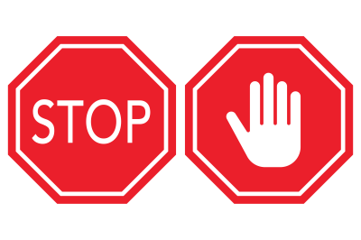 Stop sign - set of two